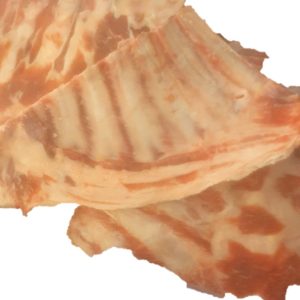 2 pieces of Lamb rib on a white background